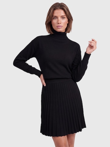 APART Knitted dress in Black: front