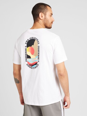 CONVERSE T-Shirt 'Sunset' in Weiß: Vorderseite