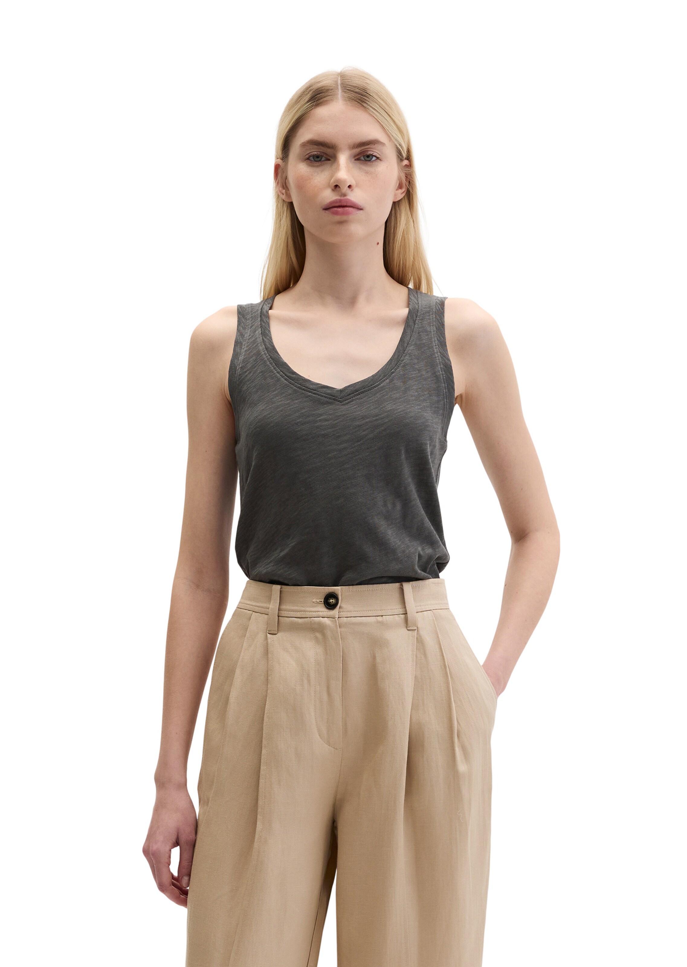 Marc O'Polo Top in Grau: Vorderseite