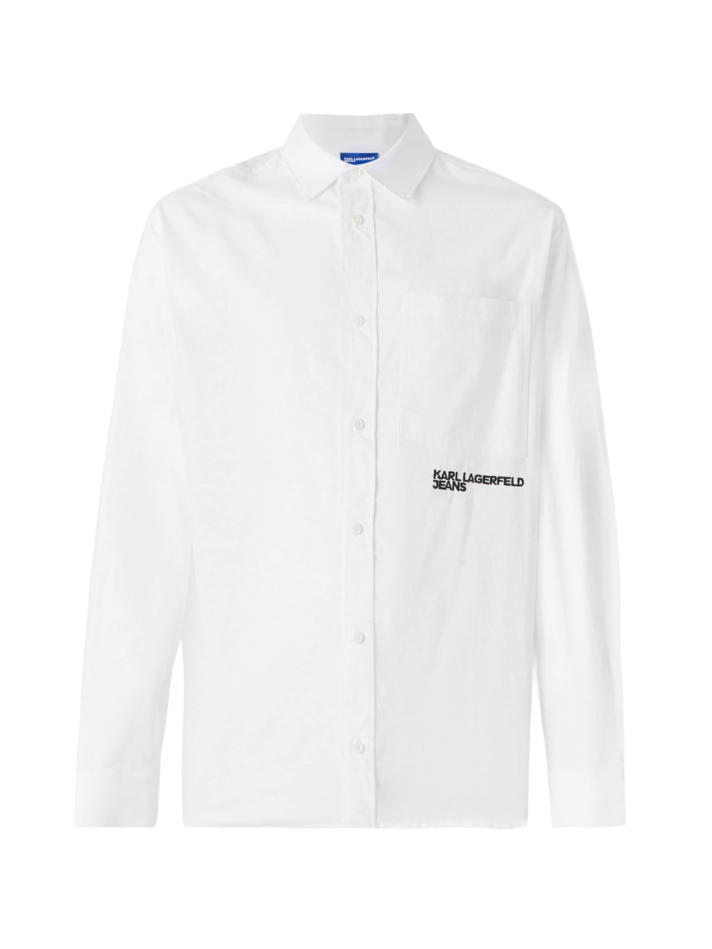 KARL LAGERFELD JEANS Regular fit Ing - fehér: elől