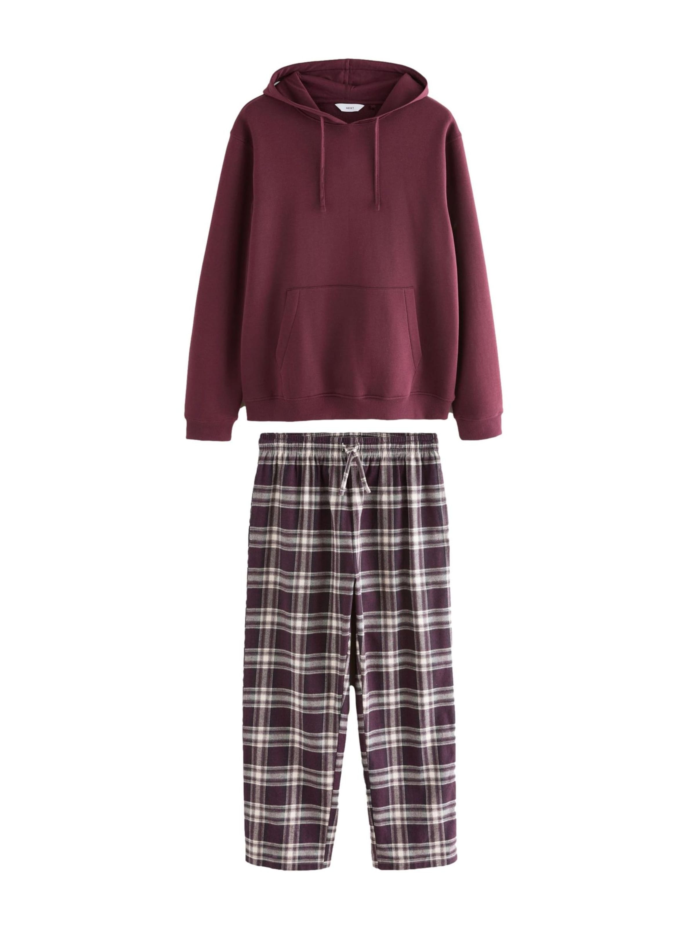 Next Pitkä pyjama värissä punainen: etupuoli