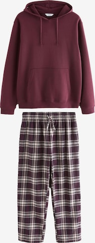 NextDuga pidžama - crvena boja: prednji dio