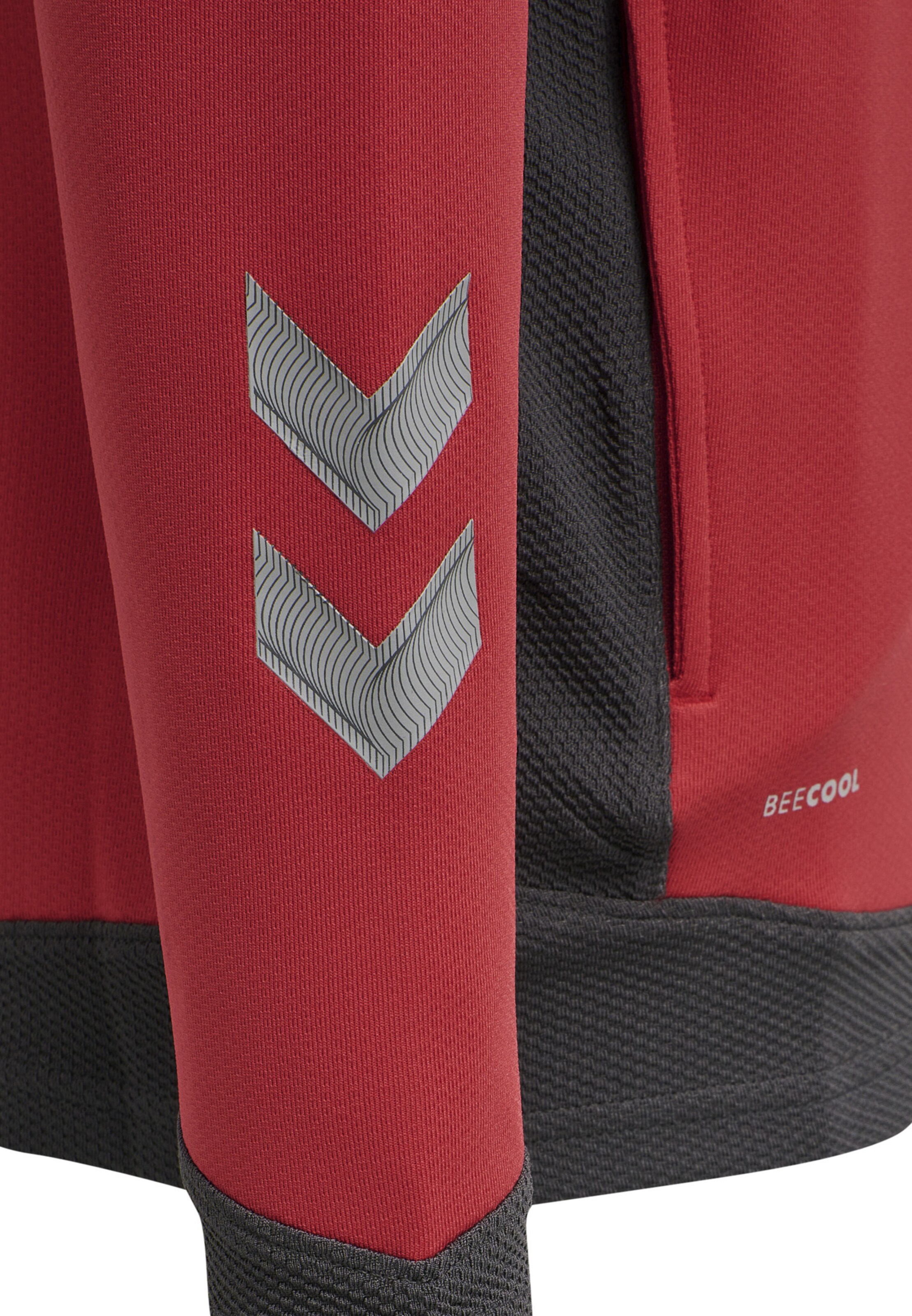 Hummel Sportssweatjakke i rød