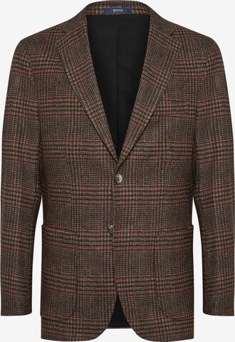 Boggi Milano Slim fit Suit Jacket in Brown: front