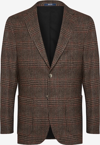 Boggi Milano Slim fit Suit Jacket in Brown: front