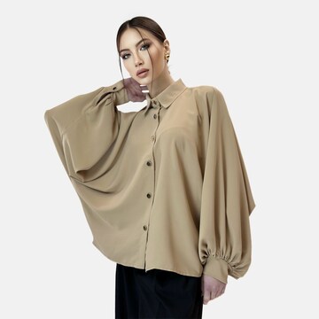 Elara Bluse in Grau: Vorderseite