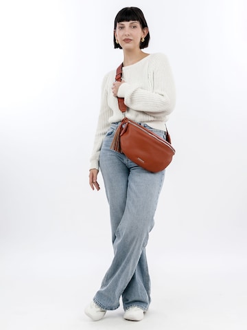 Borsa a spalla ' E&N Belli ' di Emily & Noah in arancione: frontale