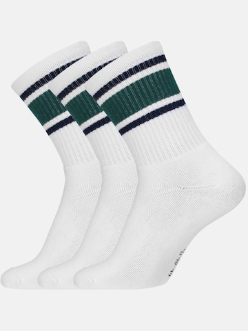 Chaussettes Copenhagen Bamboo en blanc : devant