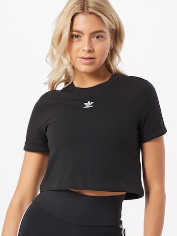 ADIDAS ORIGINALS - Camiseta en negro: frente