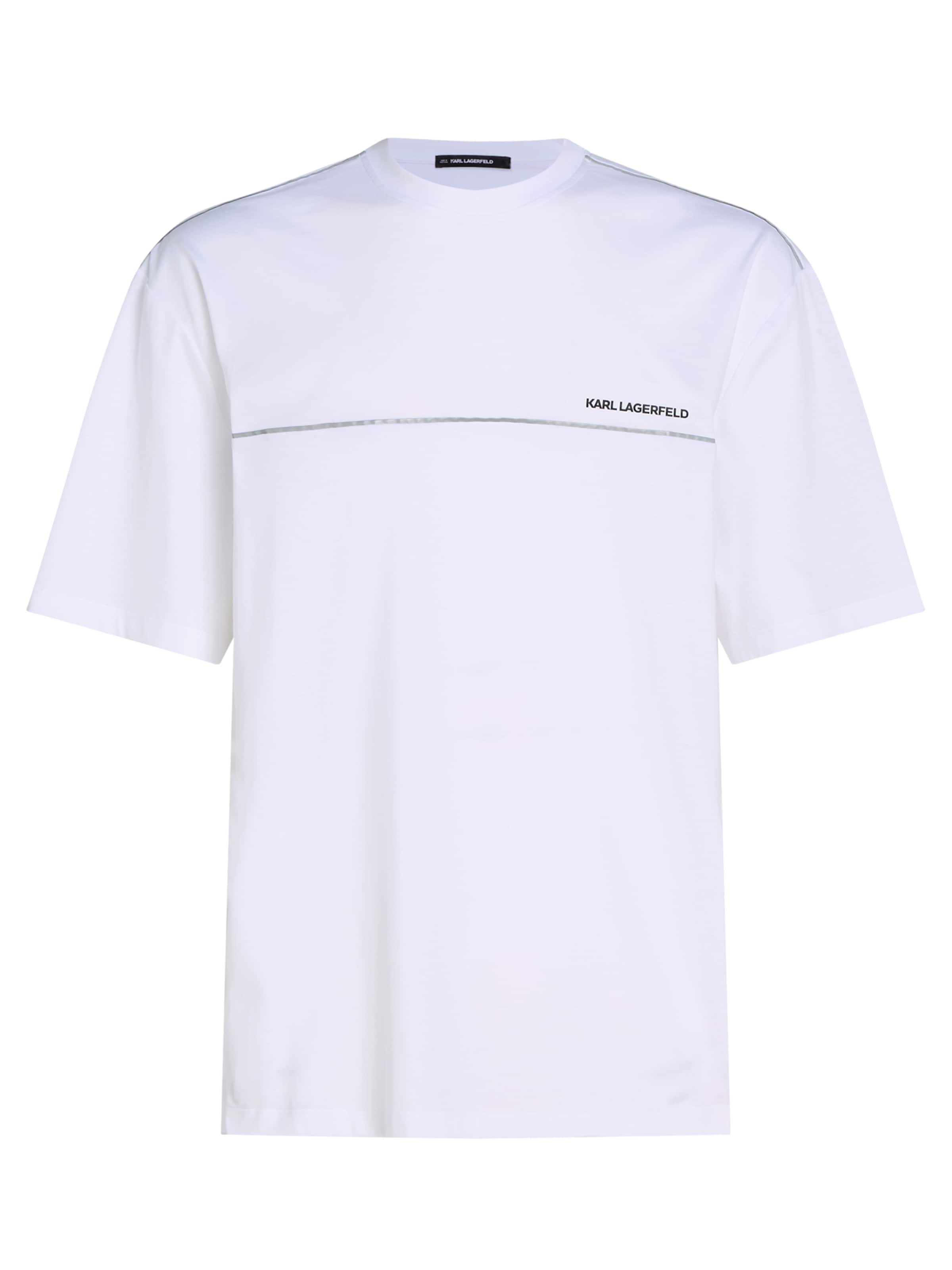 Karl Lagerfeld Μπλουζάκι σε λευκό: μπροστά