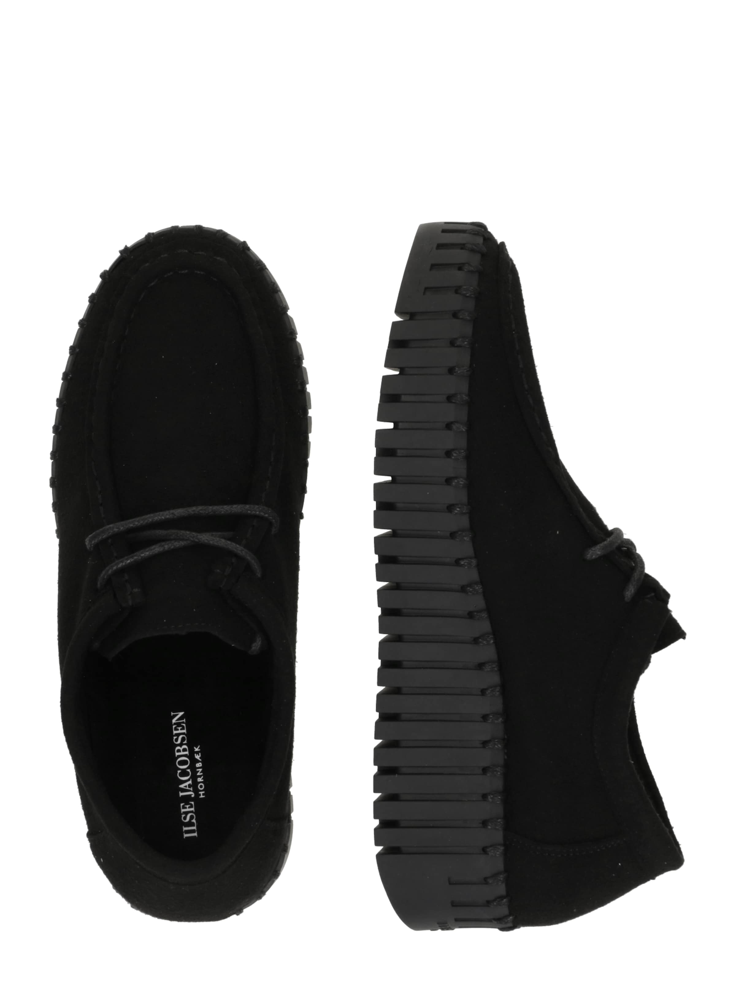 ILSE JACOBSEN Čevlji na vezalke 'Tulip' | črna barva