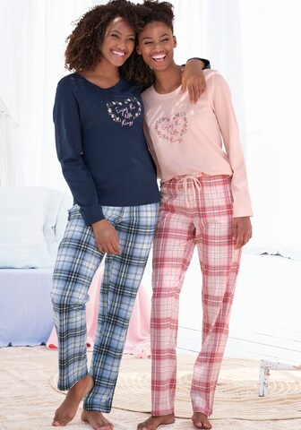 VIVANCE Pyjama in Blauw: voorkant