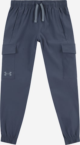 UNDER ARMOUR Tapered Sports trousers 'Pennant' in Grey: front