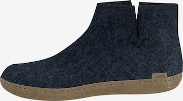 Glerups Hausschuh 'Classic' in Blau: Vorderseite