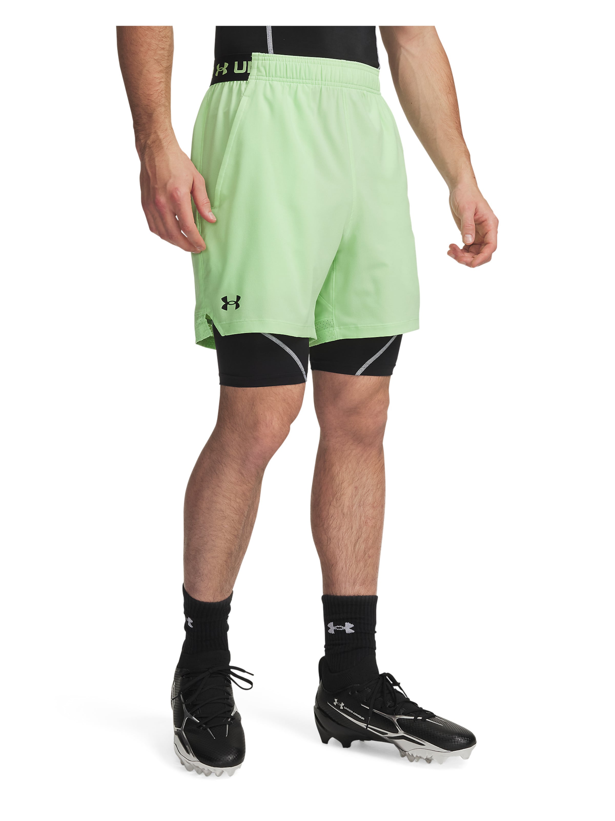 UNDER ARMOUR Regular Sportbroek 'Vanish' in Groen: voorkant