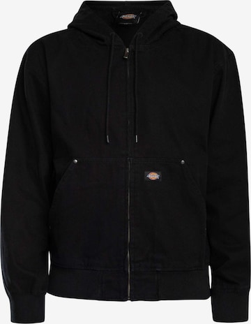 DICKIES - Chaqueta de entretiempo 'UNLINED CANVAS HOODED' en negro: frente