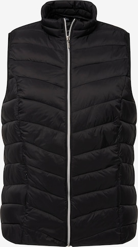 Ulla Popken Bodywarmer in Zwart: voorkant