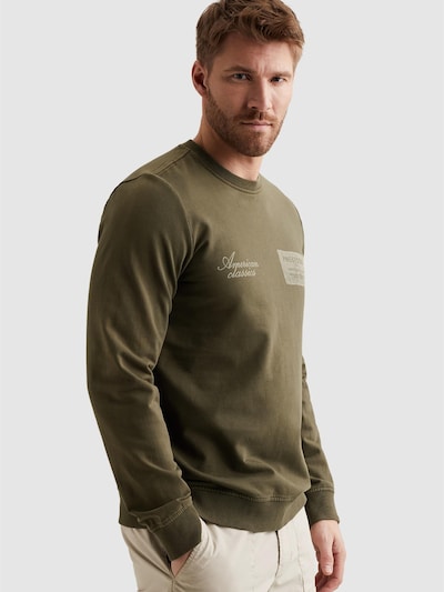 PME Legend Sudadera 'Sweatshirt with artworks and flight pocket' en L en verde oscuro, Vista del producto