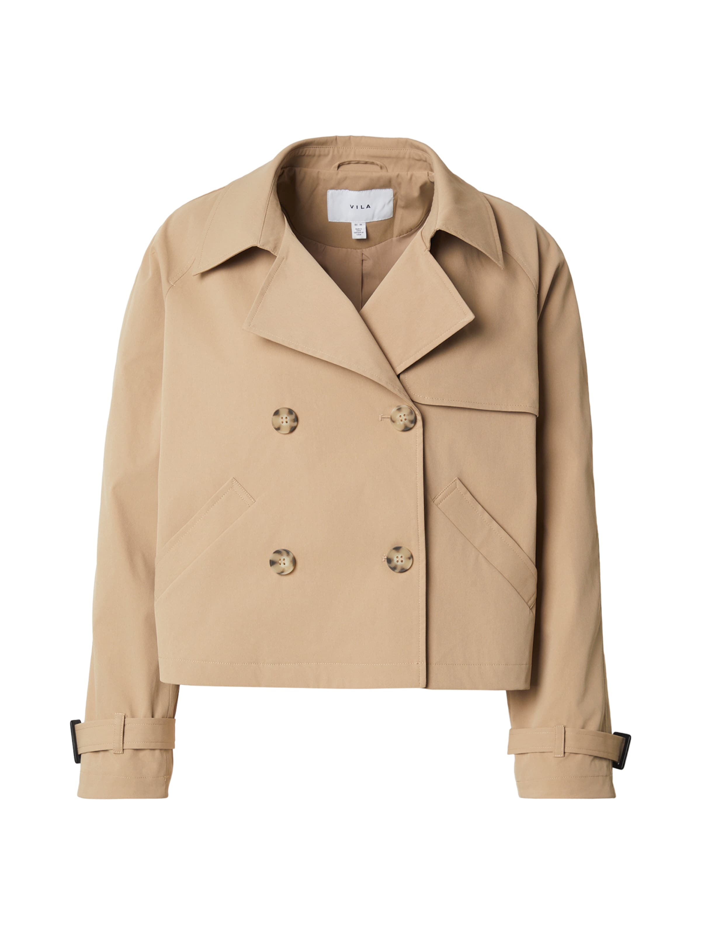 VILA - Abrigo de entretiempo 'VISIGNE' en gris: frente