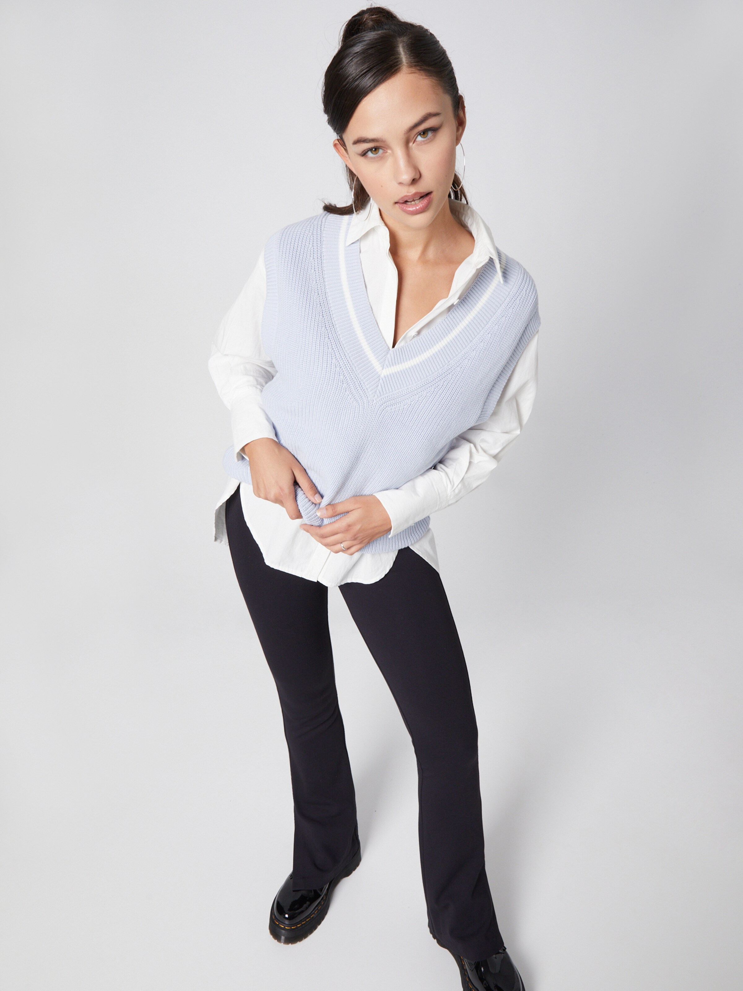 Frauen Pullover & Strick SHYX Pullunder 'Sanja' in Hellblau - ZK08800 Frauen Pullover & Strick SHYX Pullunder 'Sanja' in Hellblau - ZK08800