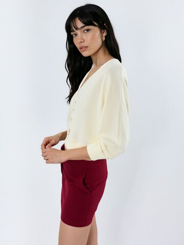 Busem Knit Cardigan in Yellow