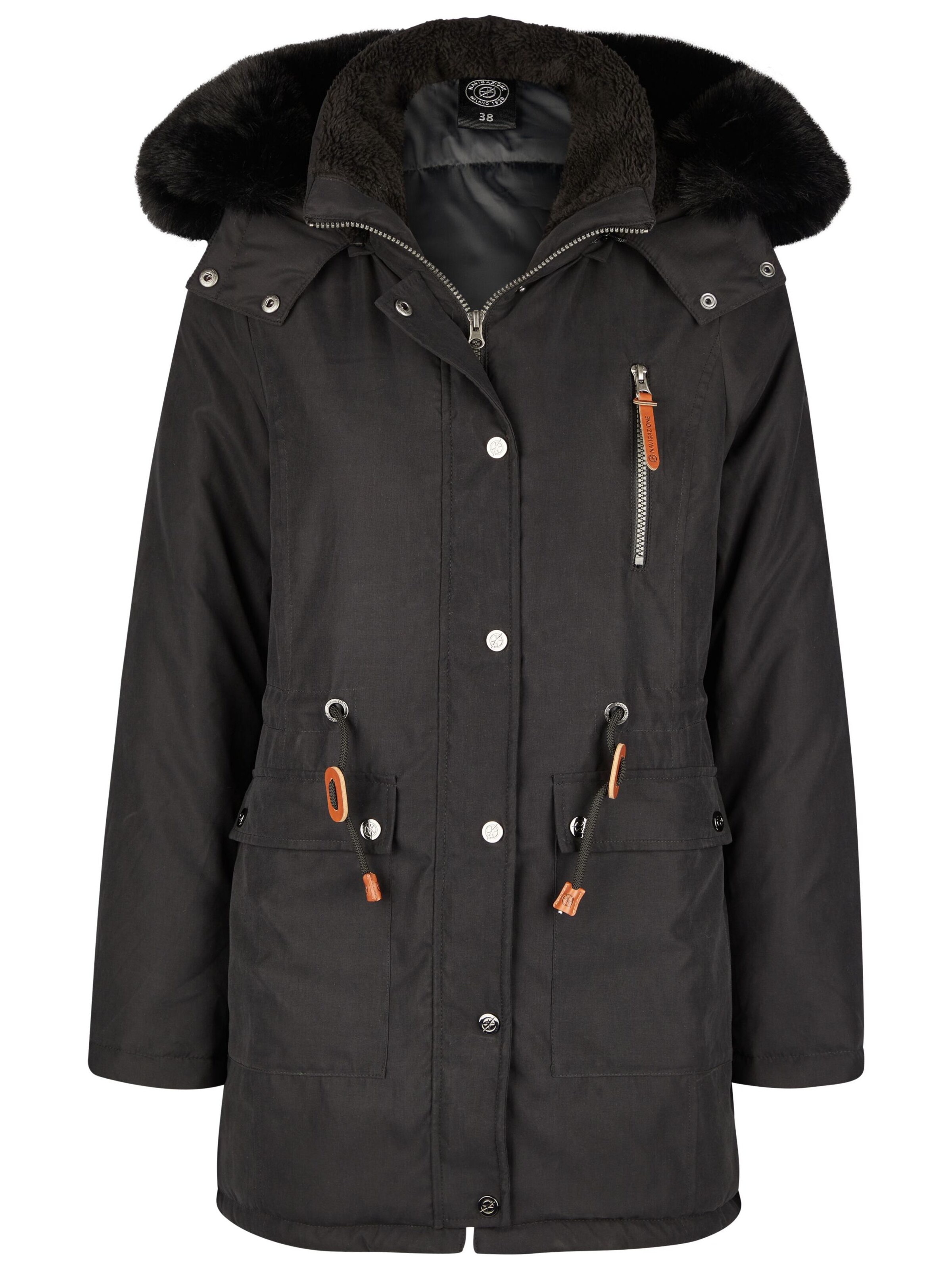 Navigazione Tussenparka in Zwart: voorkant