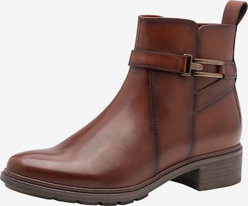 Botine de la Tamaris pe maro: față