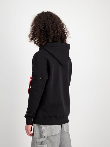 ALPHA INDUSTRIES Sweatshirt 'Alpha PP' in Black