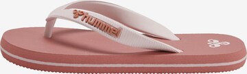 Claquettes / Tongs Hummel en rose : devant