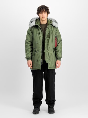 ALPHA INDUSTRIES Parka 'N-3A' in Grün: Vorderseite