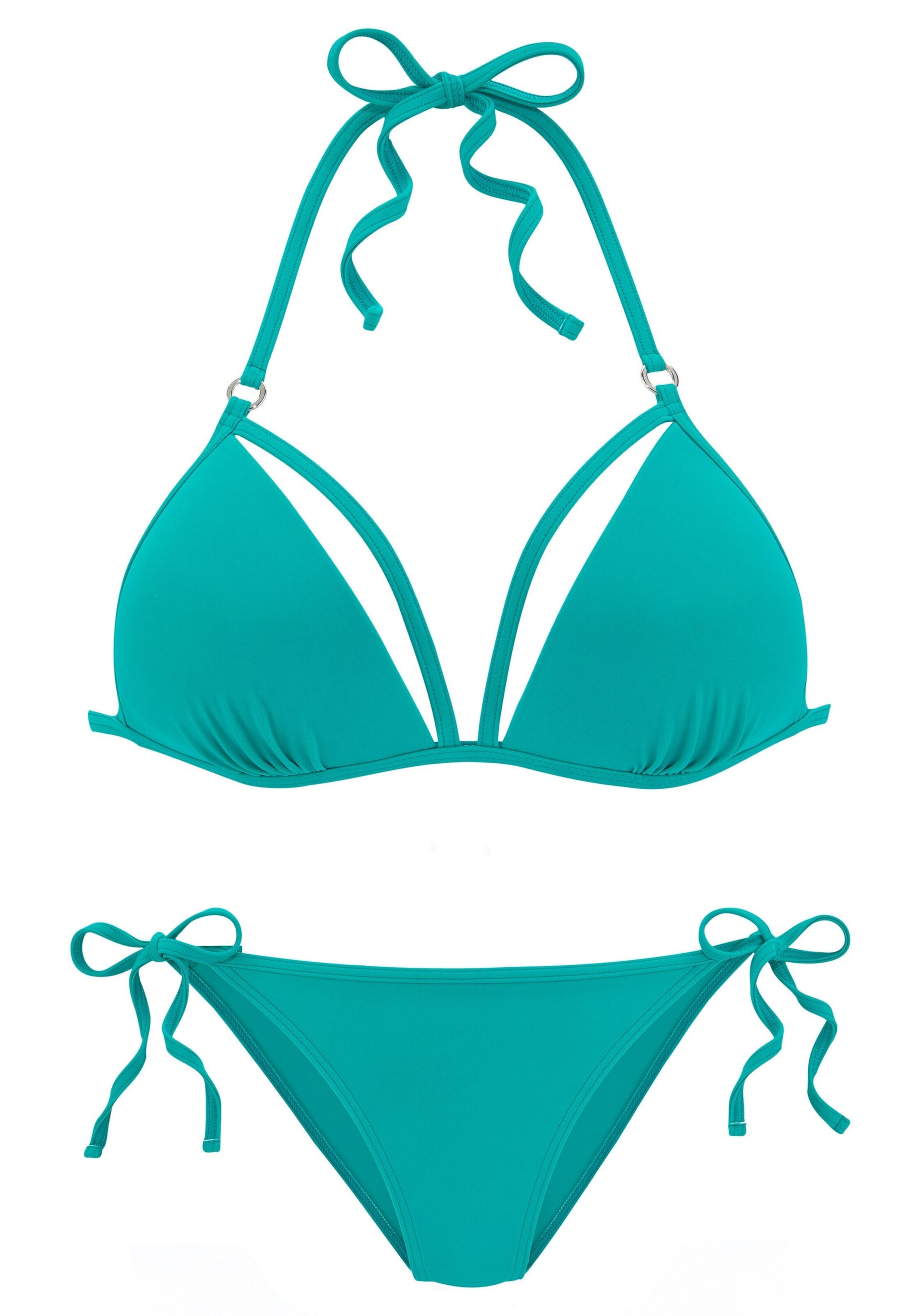 VIVANCE Triangel Bikini in Grün: Vorderseite