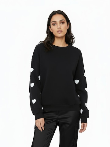 Felpa 'Clara' di studioselect in nero: frontale