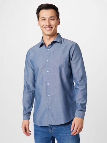MEXX - Ajuste regular Camisa en azul: frente