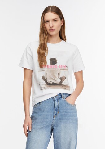 COMMA T-Shirt in Weiß: Vorderseite