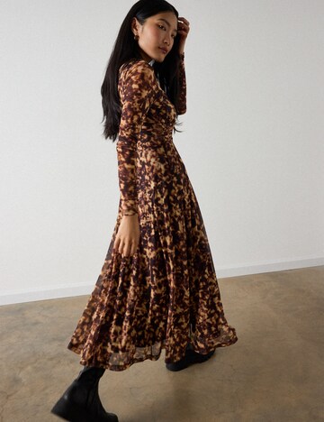 Whistles Dress in Brown: side