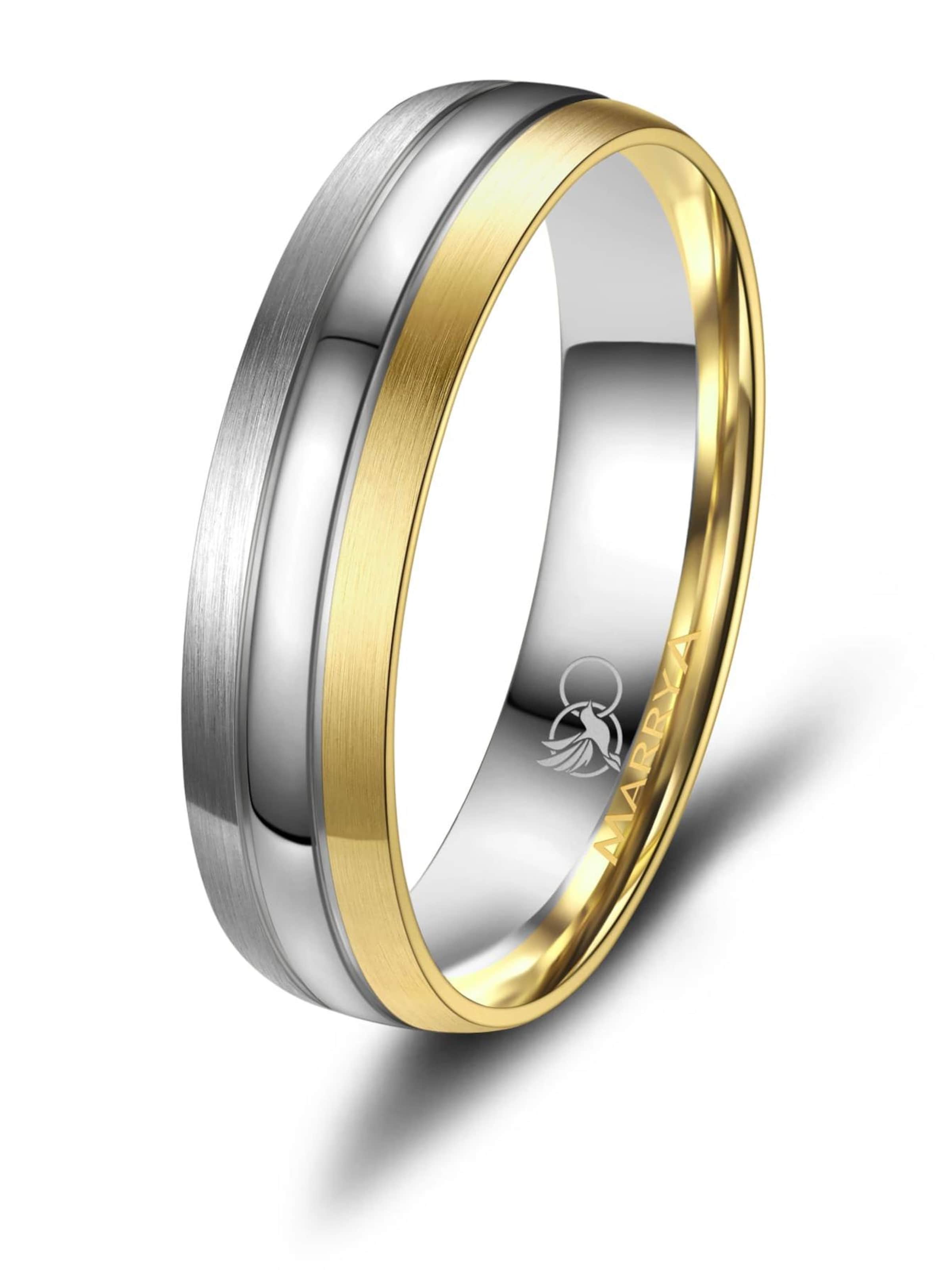 MARRYA Ring 'MARRYA TI-10 Ehering aus Titan' in Gold: front