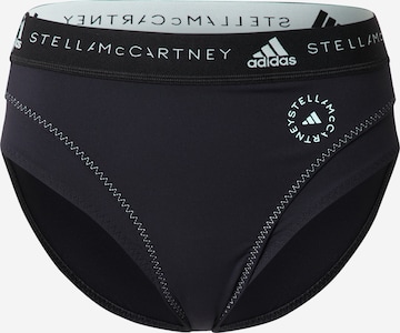 adidas by Stella McCartney - Cuecas de biquíni de desporto em preto: frente