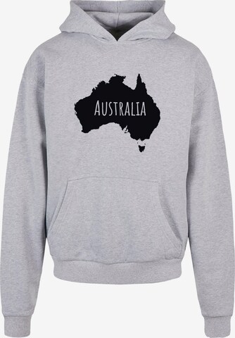 Merchcode Sweatshirt 'Australia' in Grey: front