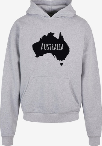 Merchcode Sweatshirt 'Australia' in Grau: predná strana