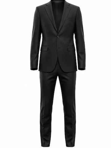 Keskin Collection Skinny Suit 'Anzug 2 teilig Slim Fit viele Farben' in Black: front