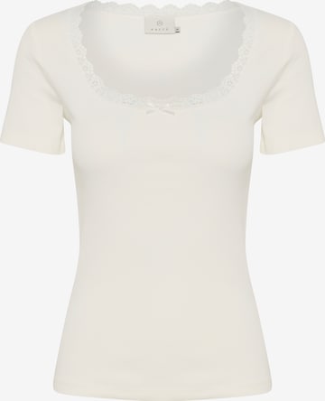 T-shirt 'Maibritt' Kaffe en blanc : devant