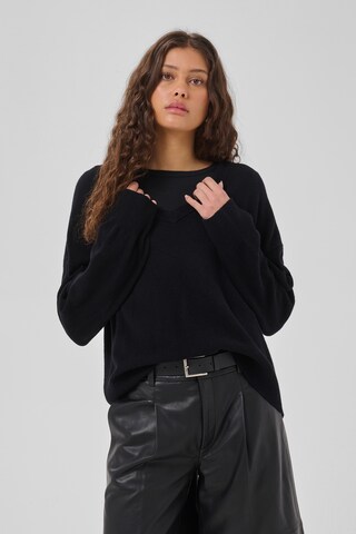 My Essential Wardrobe Trui 'Jola' in Zwart: voorkant