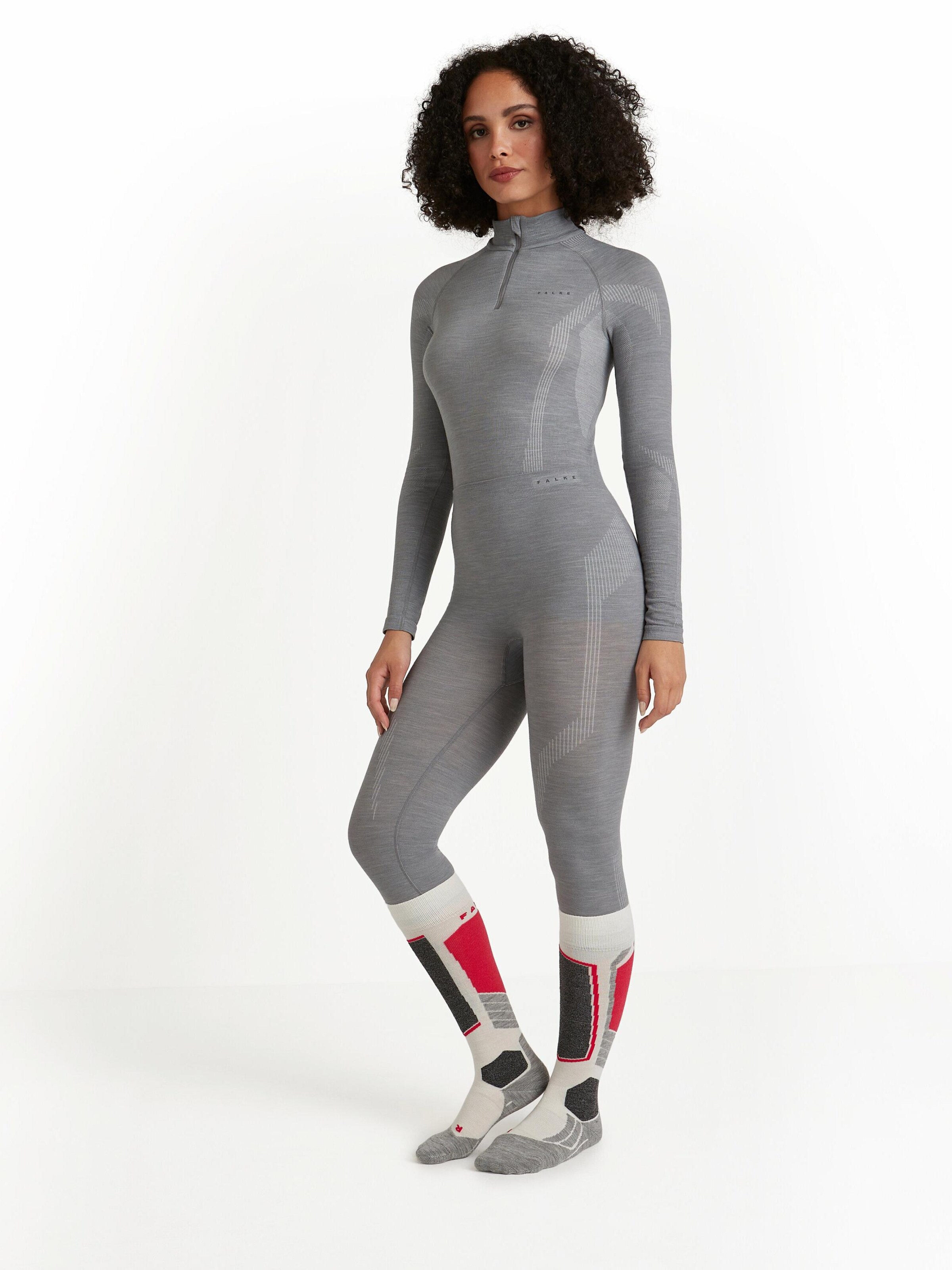 FALKE Tights '3/4' in Grey: front