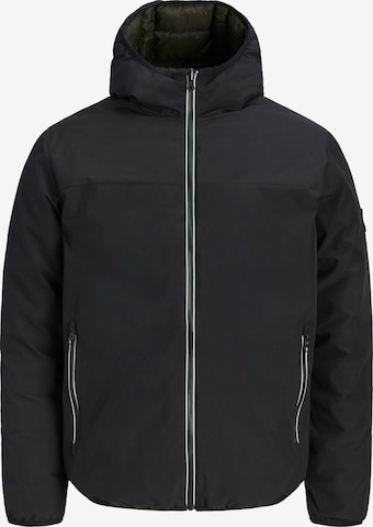 Geacă de iarnă 'JJEBROOKLYN' de la JACK & JONES pe negru: față