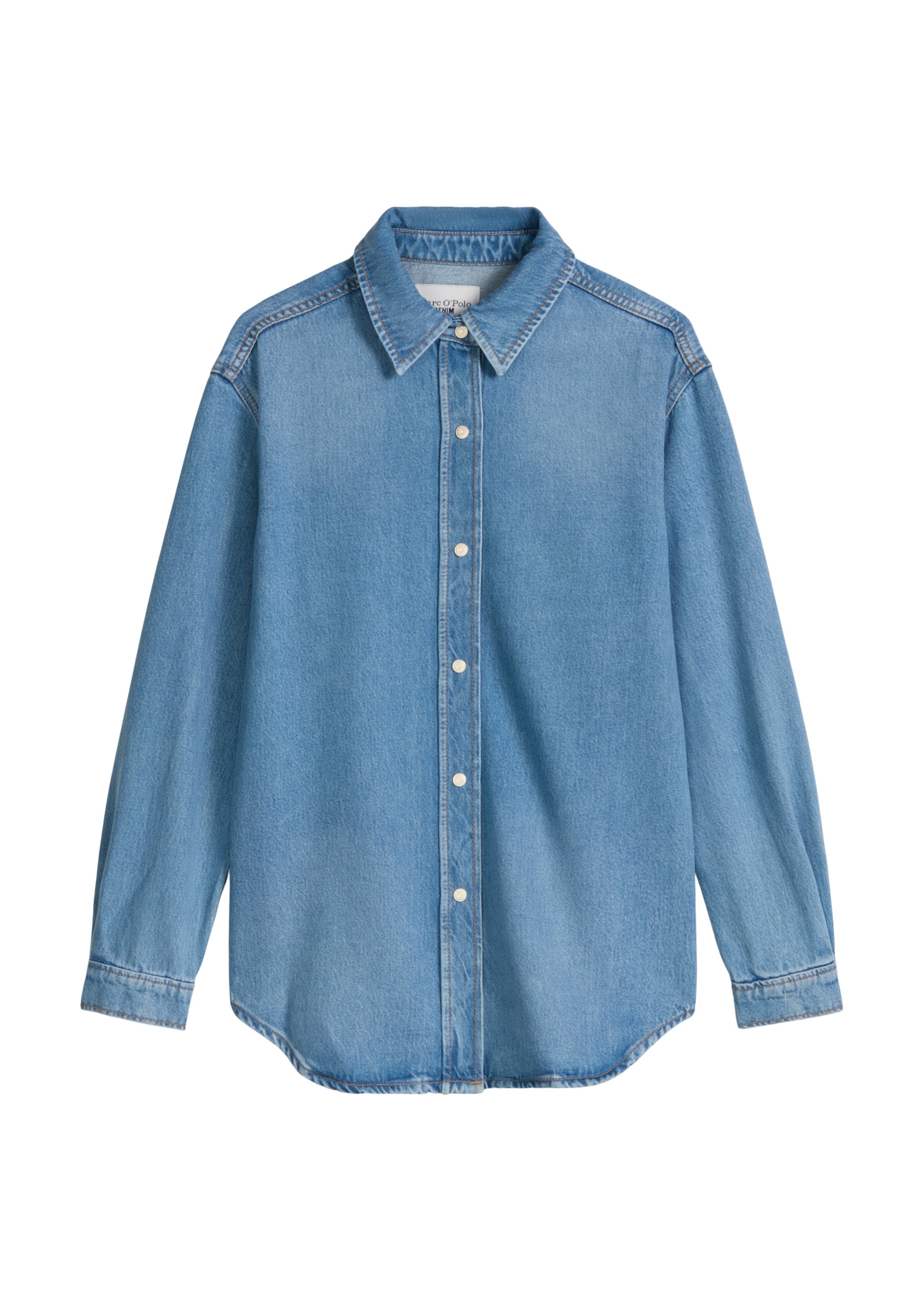 Marc O'Polo DENIM Jeansbluse in Blau: Vorderseite