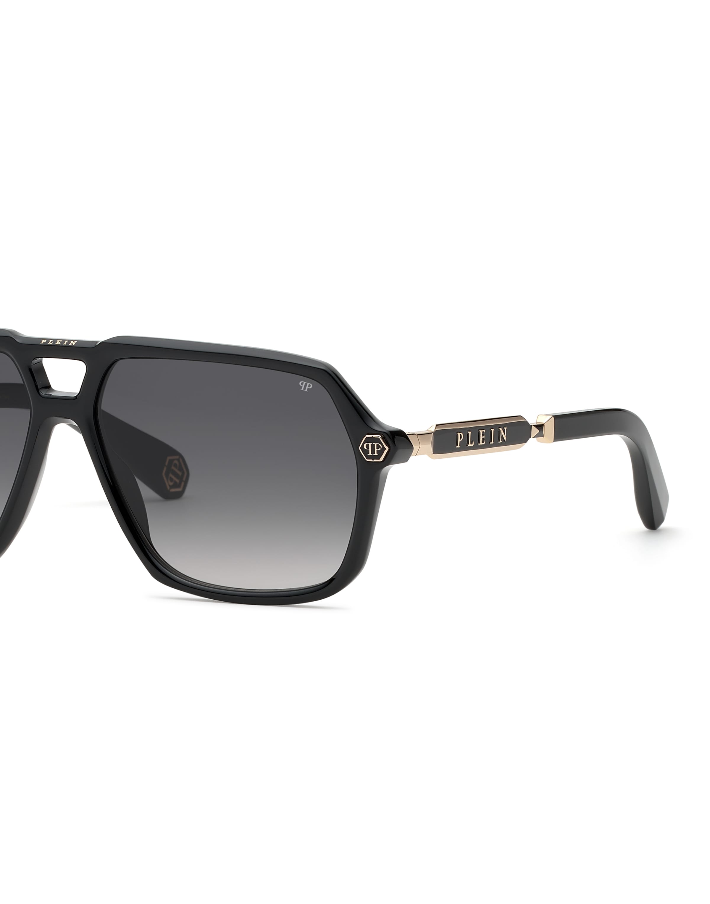 Occhiali da sole 'Hexagon Stud' di Philipp Plein in nero
