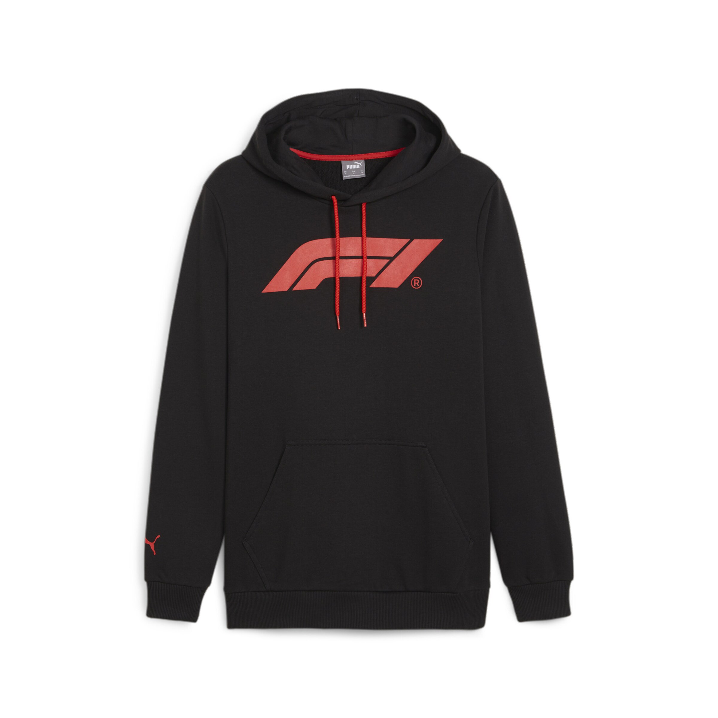 PUMA Športna majica 'F1® ESS' | črna barva: sprednja stran