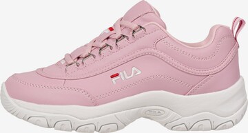 FILA Низкие кроссовки 'Strada' в Ярко-розовый: спереди