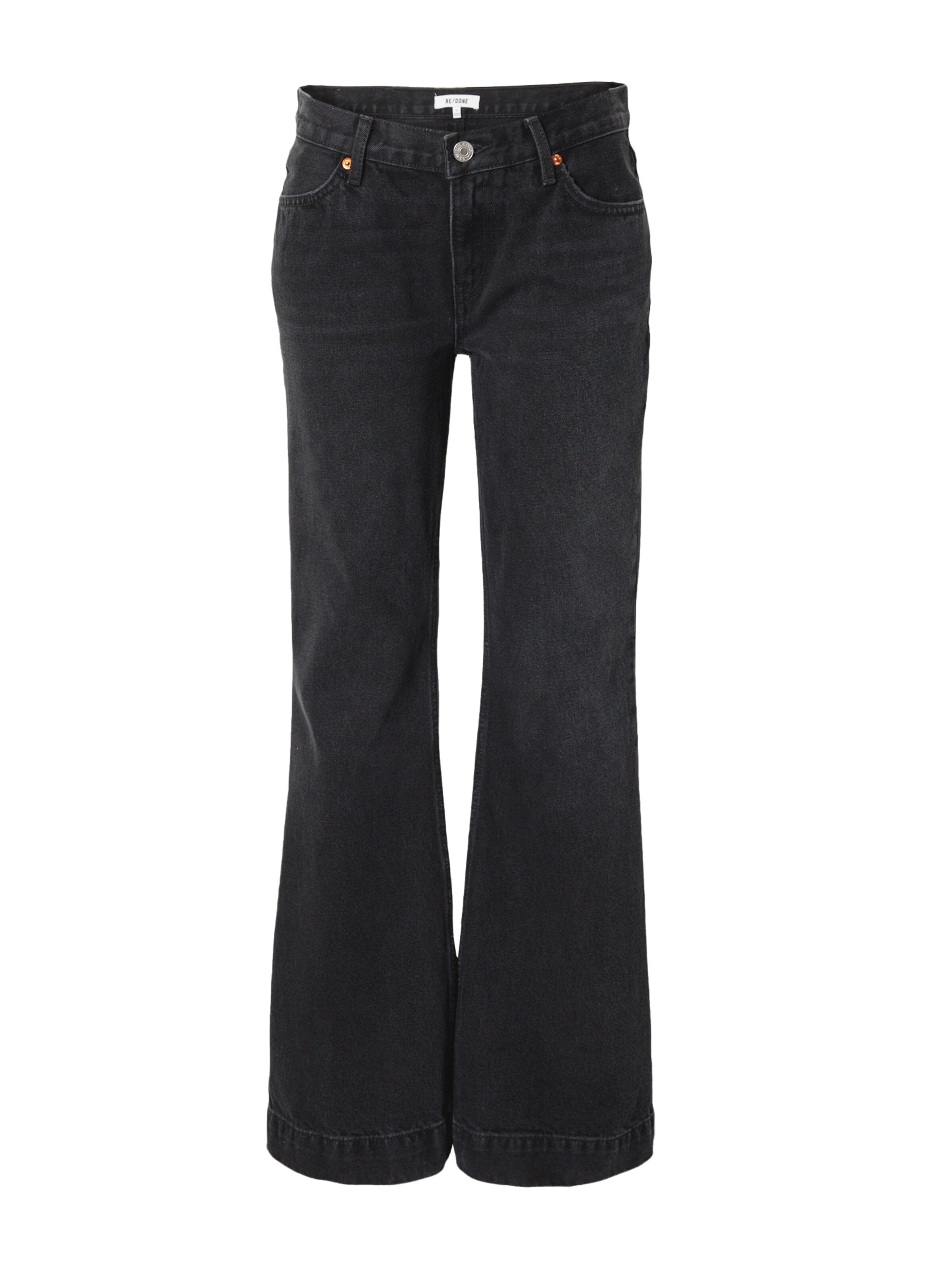 RE/DONE Bootcut Jeans i svart: framsida