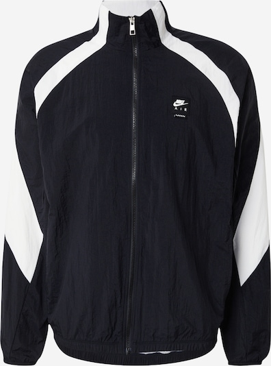 Demisezoninė striukė 'AIR' iš Nike Sportswear, spalva – juoda / balta, Prekių apžvalga